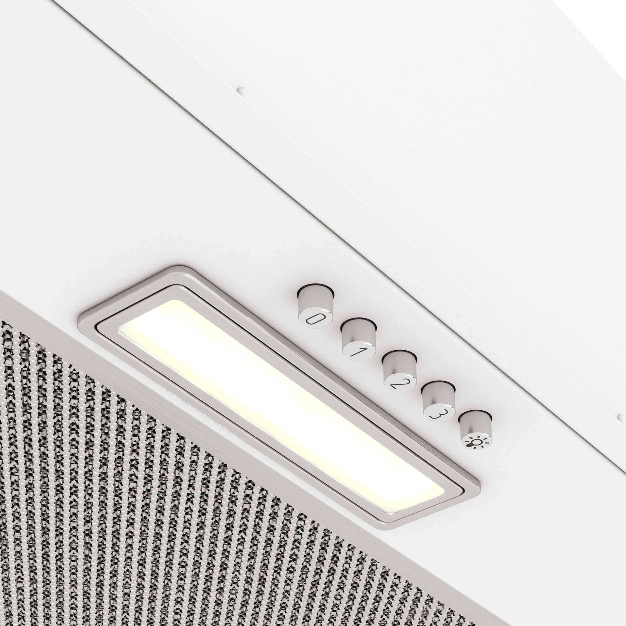 Вытяжка встраиваемая Elikor Cube Basic 60П-500-К3Д белый управление: кнопочное (1 мотор)