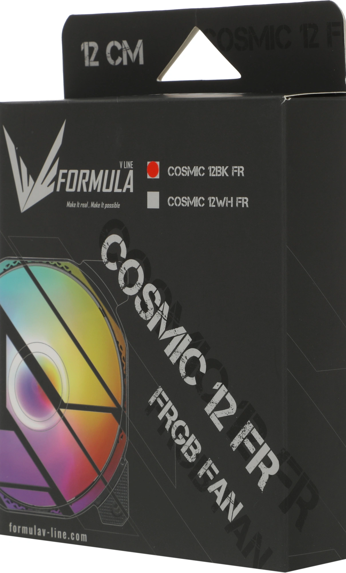 Вентилятор для корпуса Formula Cosmic 12BK RGB 120х120x25 черный 3-pin 4-pin (Molex) 22.3дБ (COSMIC 12BK FR) Ret