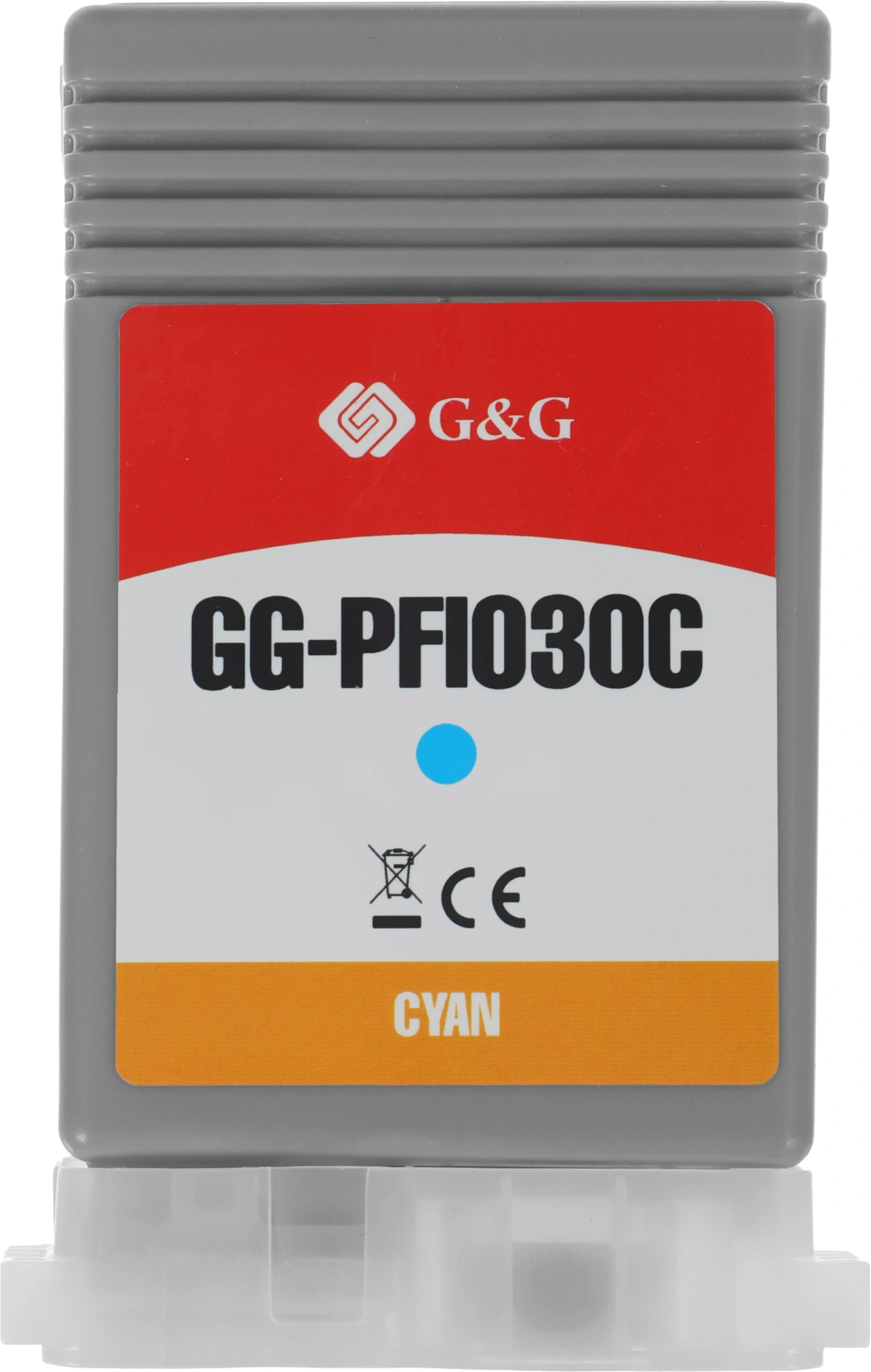 Картридж струйный G&G GG-PFI030C PFI-030C голубой (55мл) для Canon imagePrograf TA-20/30 TM-240/340