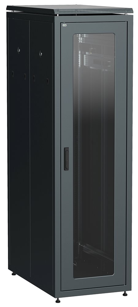 LN05-38U81-GM - ITK LINEA N 38U 800х1000мм стекл. пер. дв. задн. метал. чер.