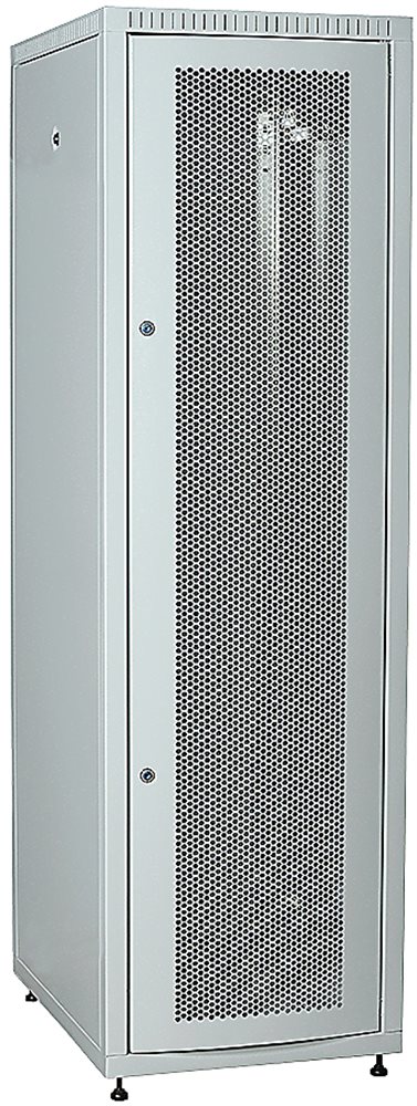 LE35-42U68-PM - ITK Шкаф LINEA E 42U 600х800мм двери 2шт перф. и метал. сер.