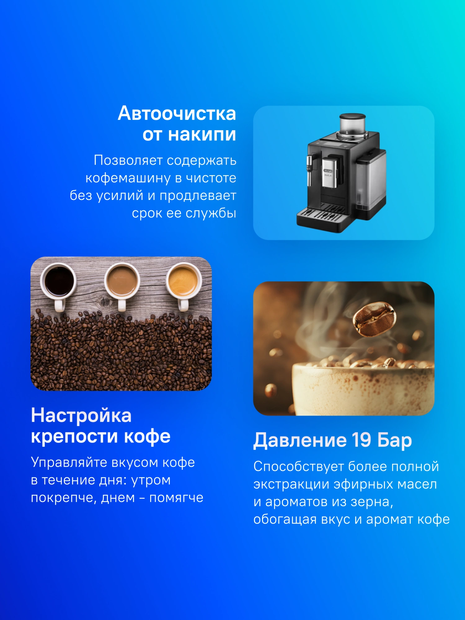 Кофемашина Delonghi Rivelia EXAM440.35.B 1450Вт черный