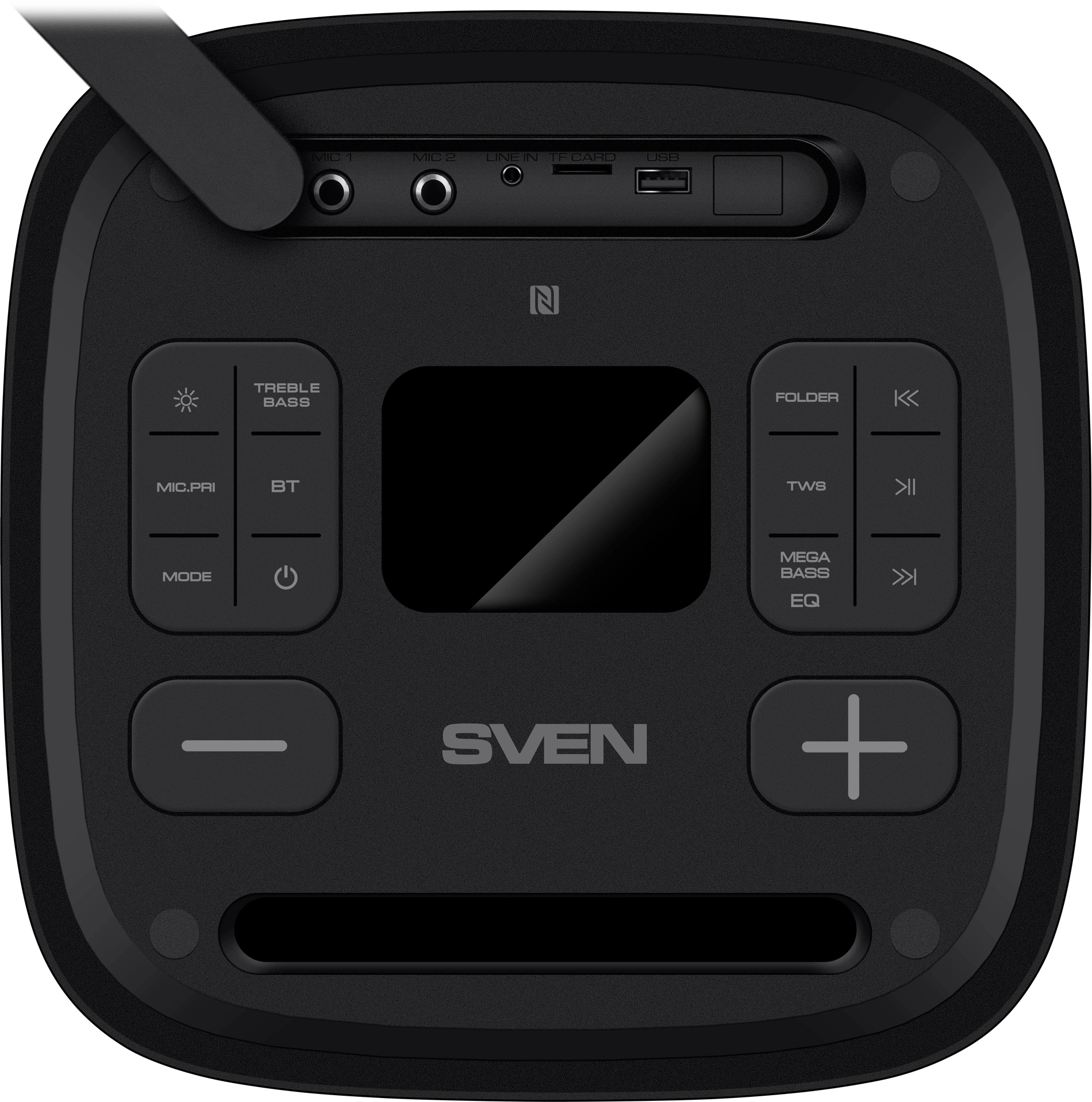 Колонка порт. Sven АС PS-950 черный 160W Mono BT/3.5Jack 8800mAh (SV-022396)