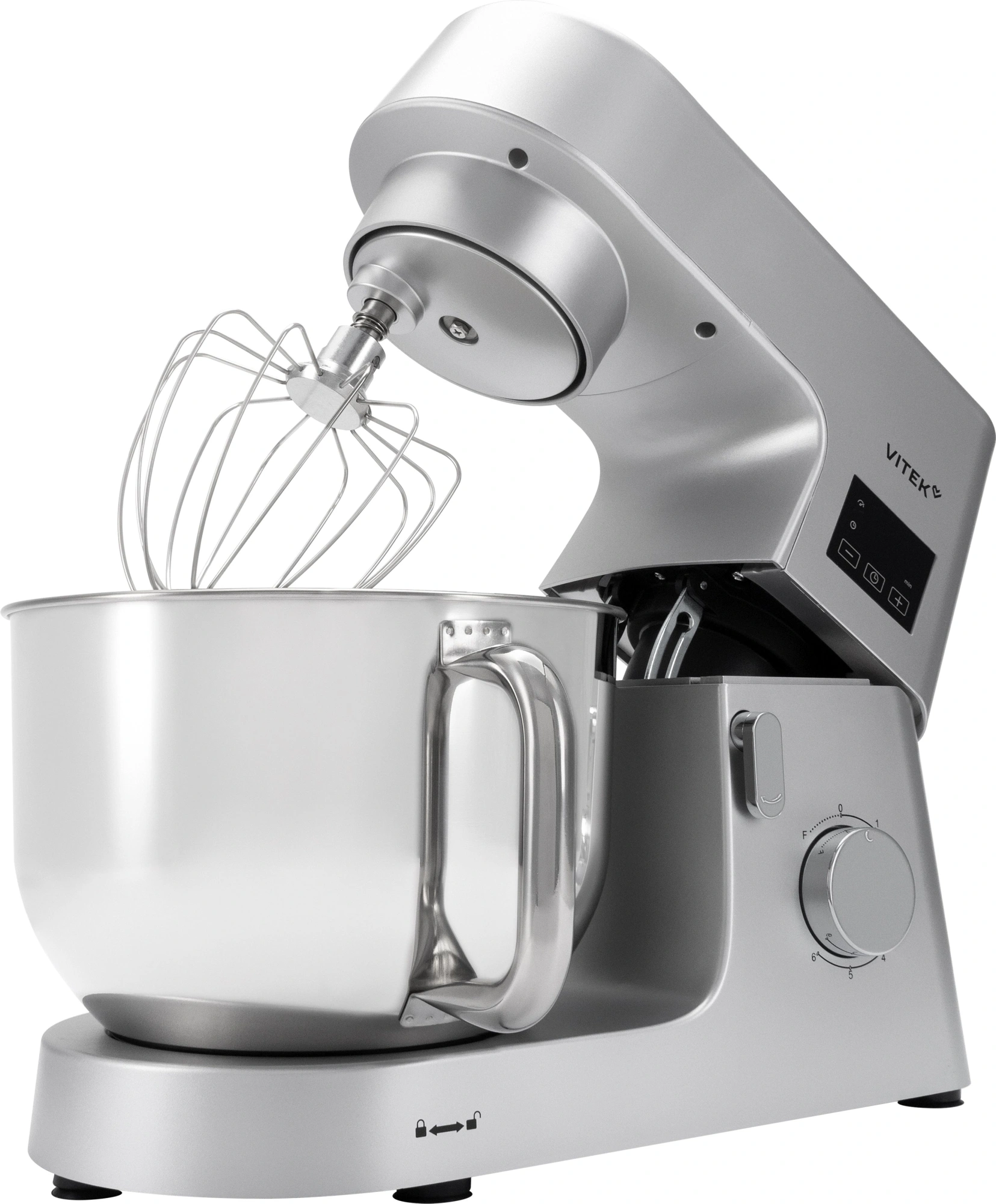 Миксер планетарный Vitek VT-PM0550 2000Вт серебристый