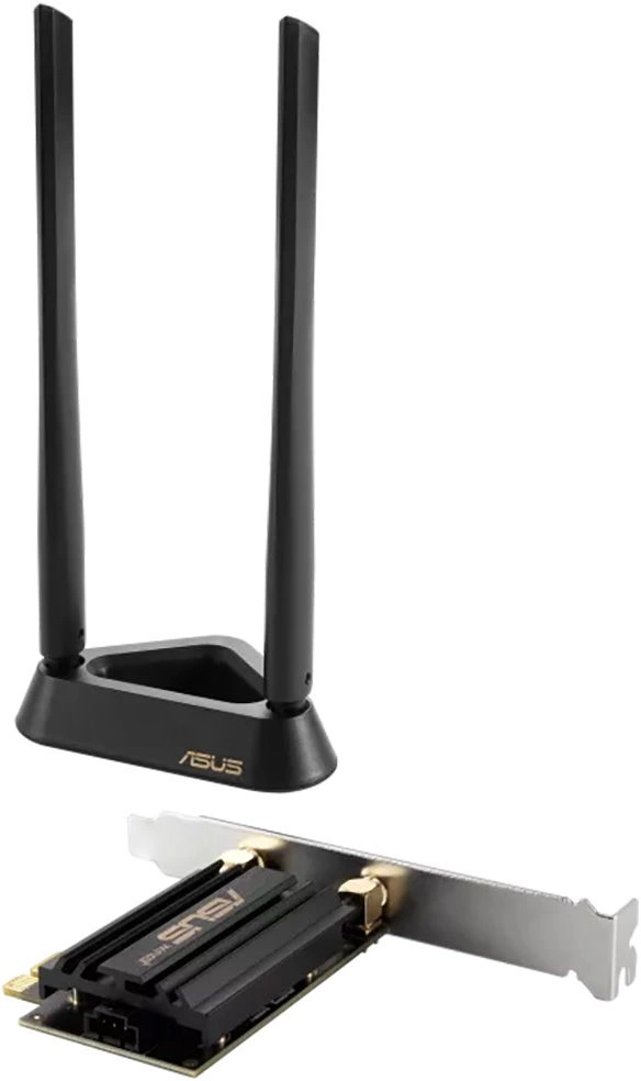 Сетевой адаптер Wi-Fi + Bluetooth Asus PCE-AXE59BT AXE5400 PCI Express x1 2ант.