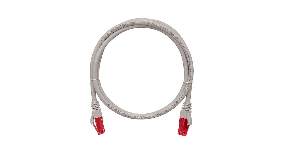 NMC-PC4UA55B-020-C-GY - Коммутационный шнур NIKOMAX, неэкранированный, категории 6a, LSZH, 2 м