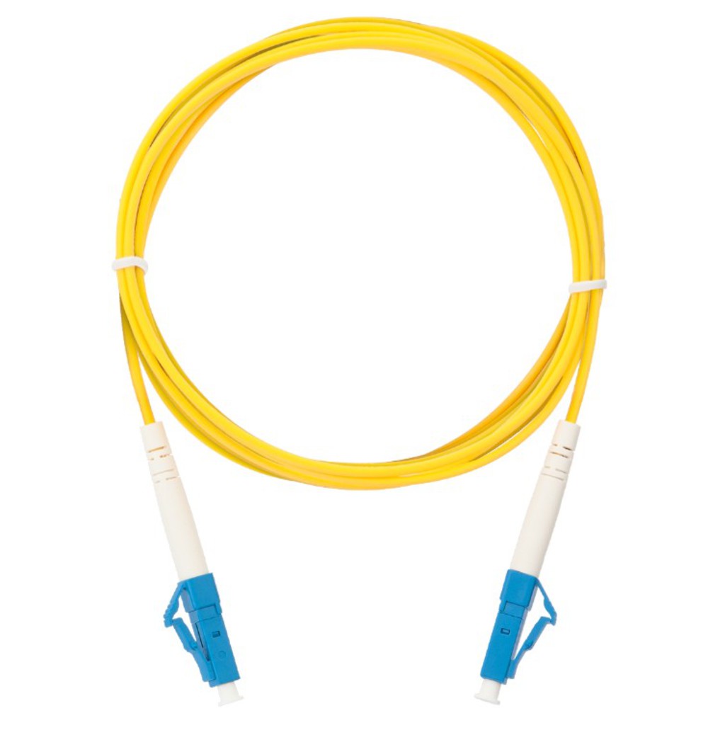 NMF-PC1S2C2-LCU-LCU-010 - Шнур волоконно-оптический, соединительный, одномодовый 9/125мкм, стандарта OS2, LC/UPC-LC/UPC, одинарный, LSZH нг(A)-HFLTx, 2мм, желтый, 10м, NIKOMAX