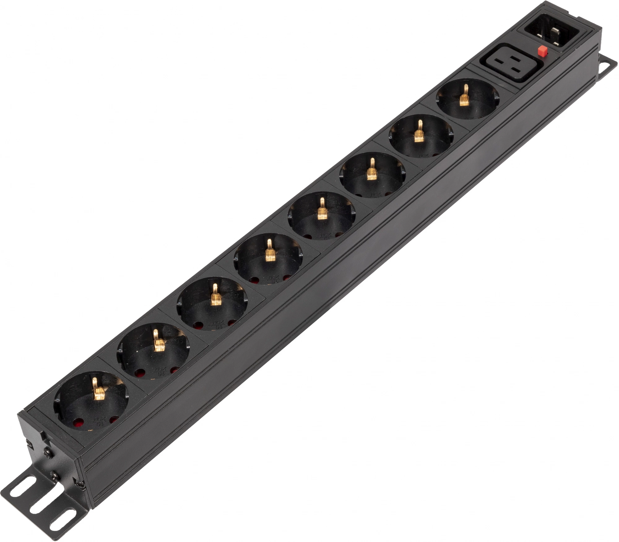 Блок распределения питания Powercom PDU-16A-type 2 PDU-16AV10-8S-C9-C2