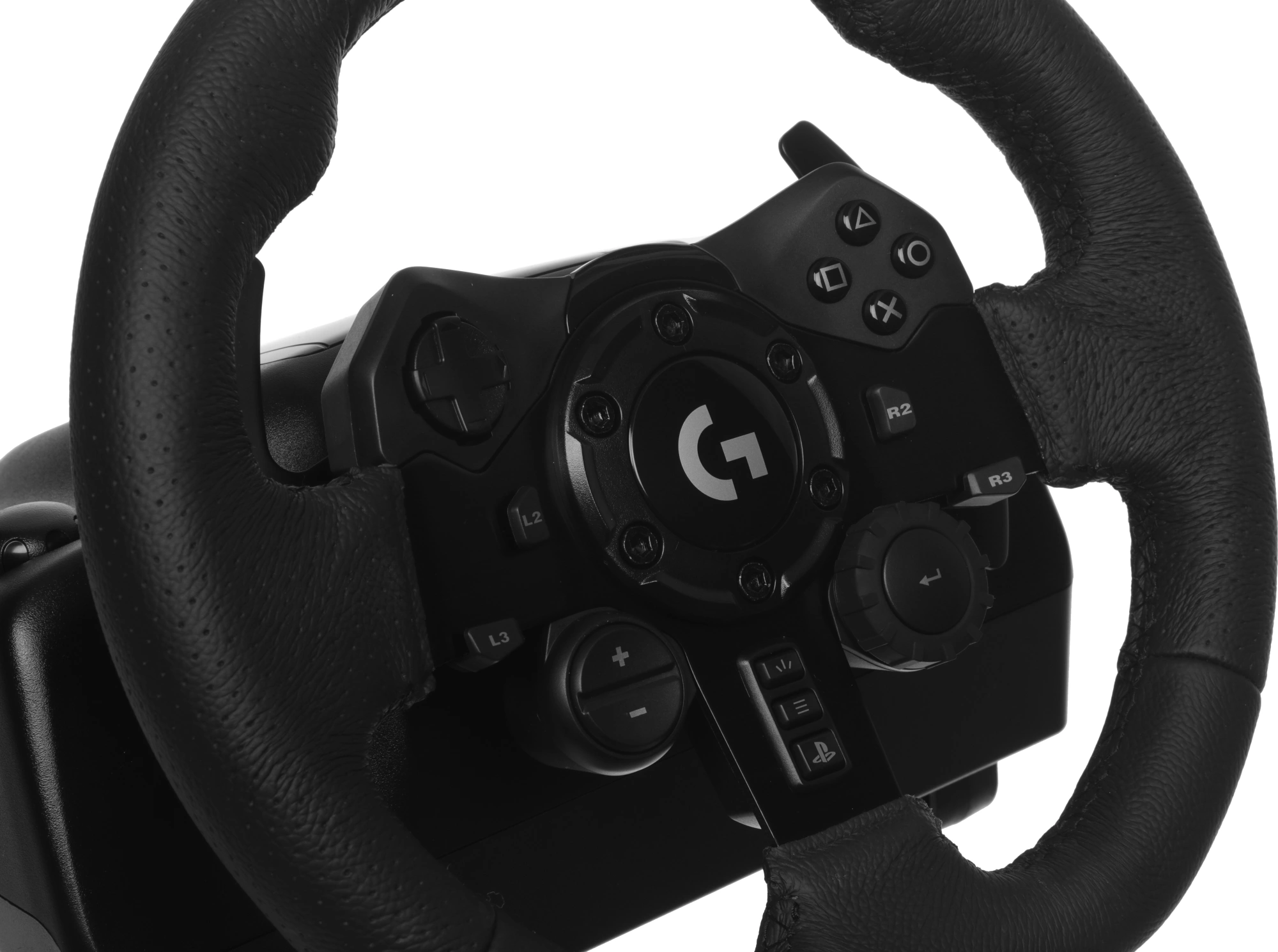 Руль Logitech G923 10кноп. (с педалями) черный
