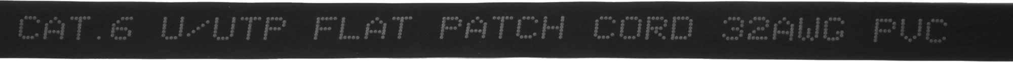 Патч-корд Buro Flat 10Гбит/с UTP 4 пары cat.6 Cu molded 3м черный RJ-45 (m)-RJ-45 (m) (BU-C6-FLAT-3M-B)