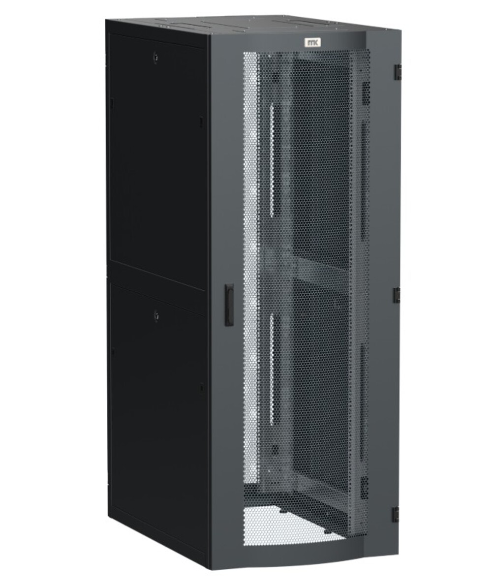 LS05-48U81-2PP - Шкаф серверный 19" 48U 800х1000мм передняя дверь двухстворчатая перфорированная задняя дверь перфорированная черный RAL 9005, ITK