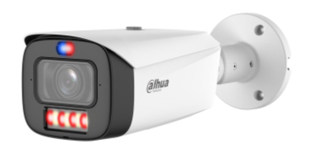DH-IPC-HFW3849T1P-ZAS-PV-PRO - Уличная цилиндрическая IP-видеокамера WizColor с ИИ и активным сдерживанием