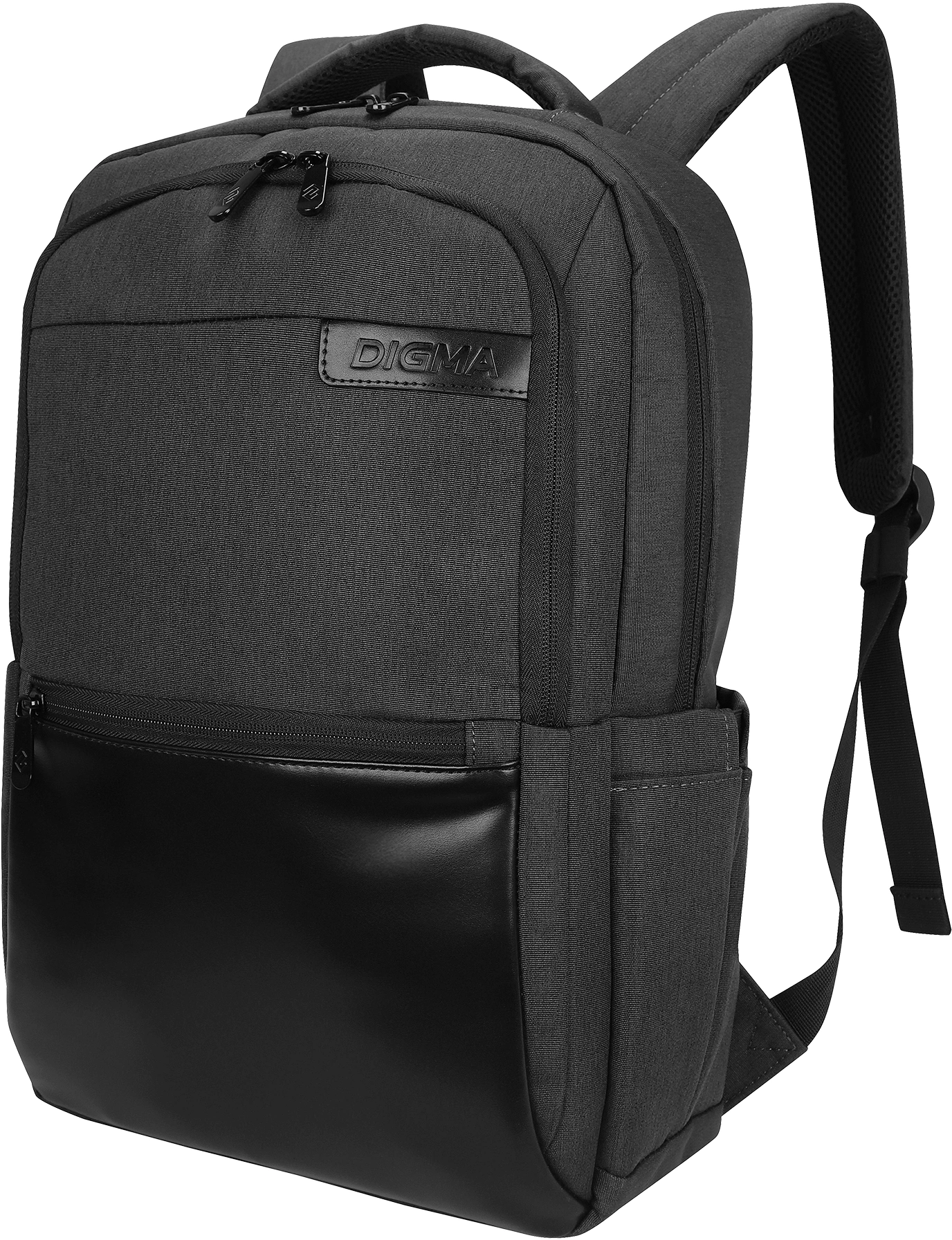 Рюкзак для ноутбука 15.6" Digma Business B1 черный полиэстер (DGBP15B1BK)