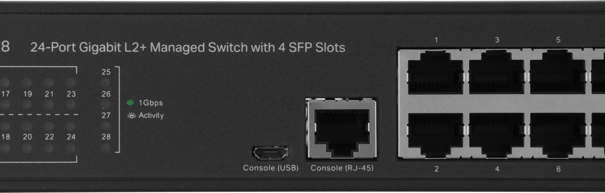 Коммутатор TP-Link JetStream SG3428 (L2+) 24x1Гбит/с 4SFP управляемый