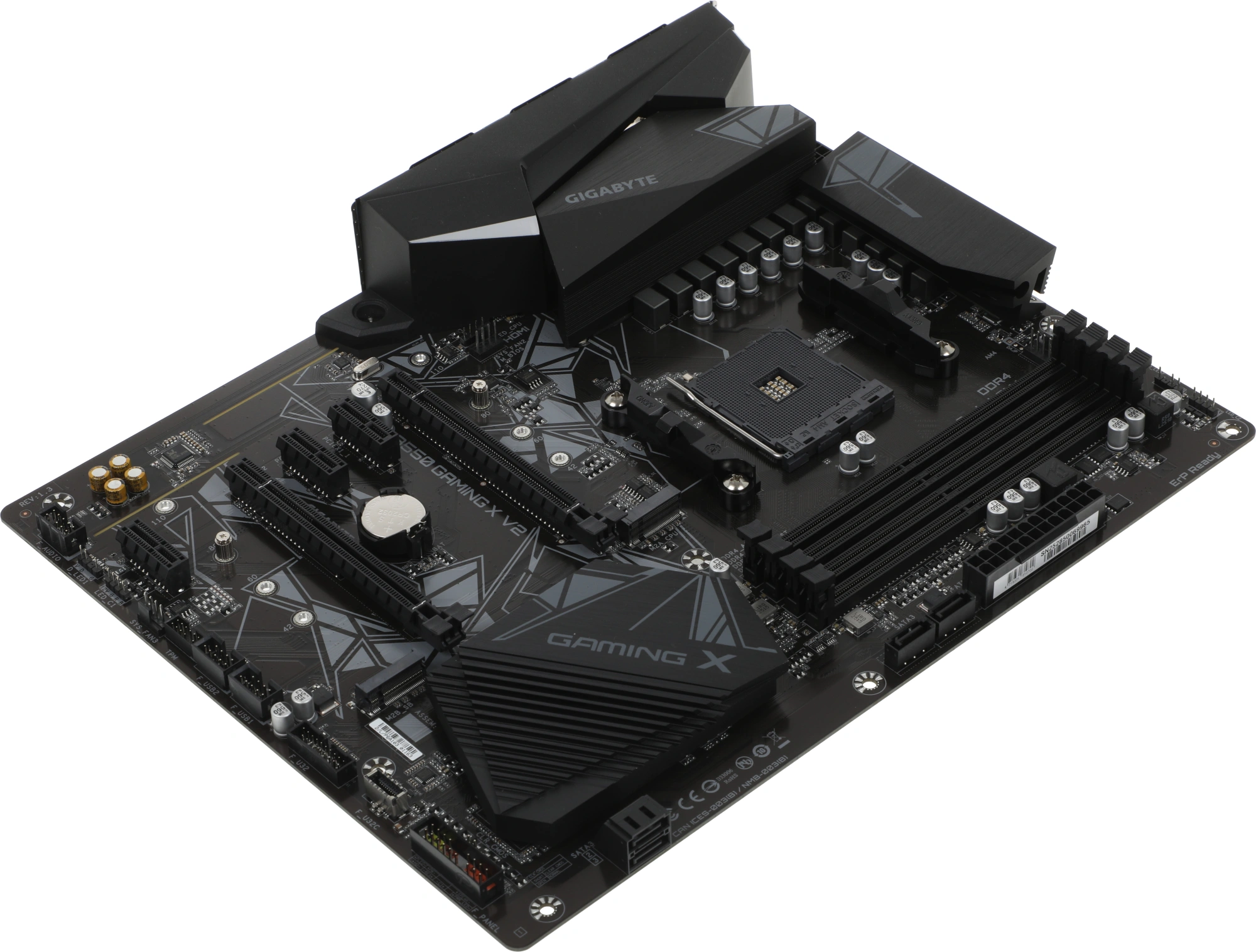 Материнская плата Gigabyte B550 GAMING X V2 Soc-AM4 AMD B550 4xDDR4 ATX AC`97 8ch(7.1) GbLAN RAID+DVI+HDMI