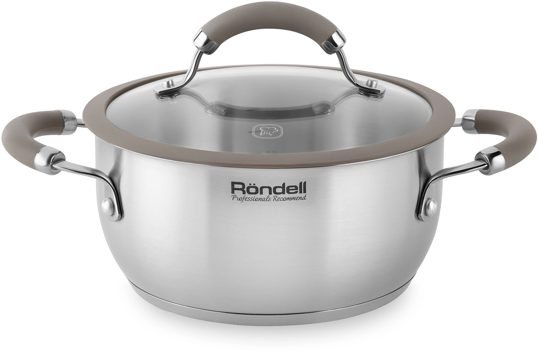 Кастрюля Rondell Balance RDS-755 5л. d=24см (с крышкой) стальной