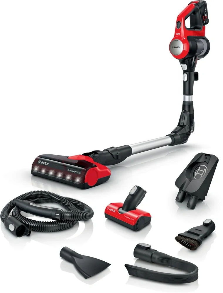 Пылесос Bosch BCS711PET черный/красный