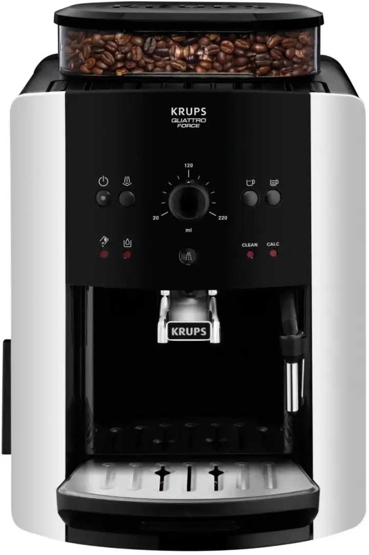 Кофемашина Krups Arabica EA811810 1450Вт черный/серебристый