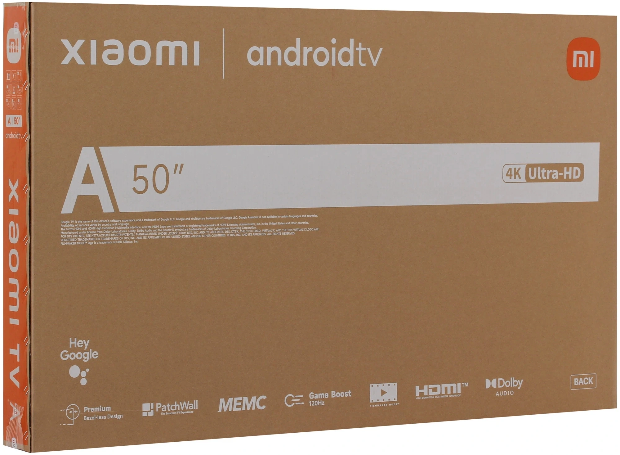Телевизор LED Xiaomi 50" TV A 50 2026 черный 4K Ultra HD 60Hz MEMC DVB-T2 DVB-C DVB-S2 USB WiFi Smart TV