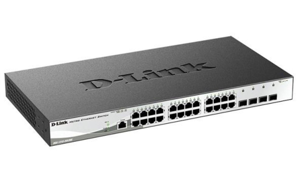 DGS-1210-28X/ME/B2B Управляемый L2 коммутатор D-Link с 24 портами 10/100/1000Base-T и 4 портами 10GBase-X SFP+
