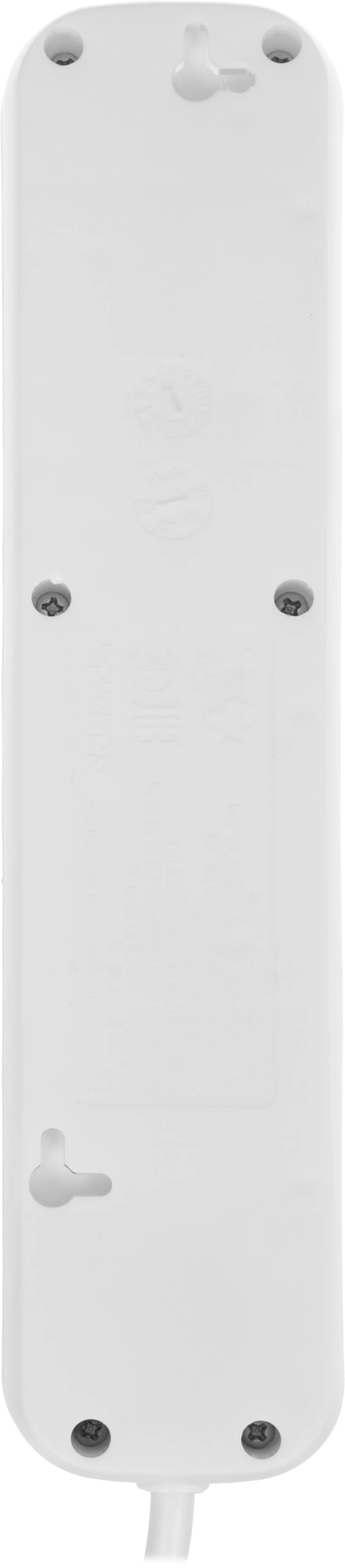 Сетевой удлинитель Defender S450 5м (4 розетки) белый (пакет ПЭ)