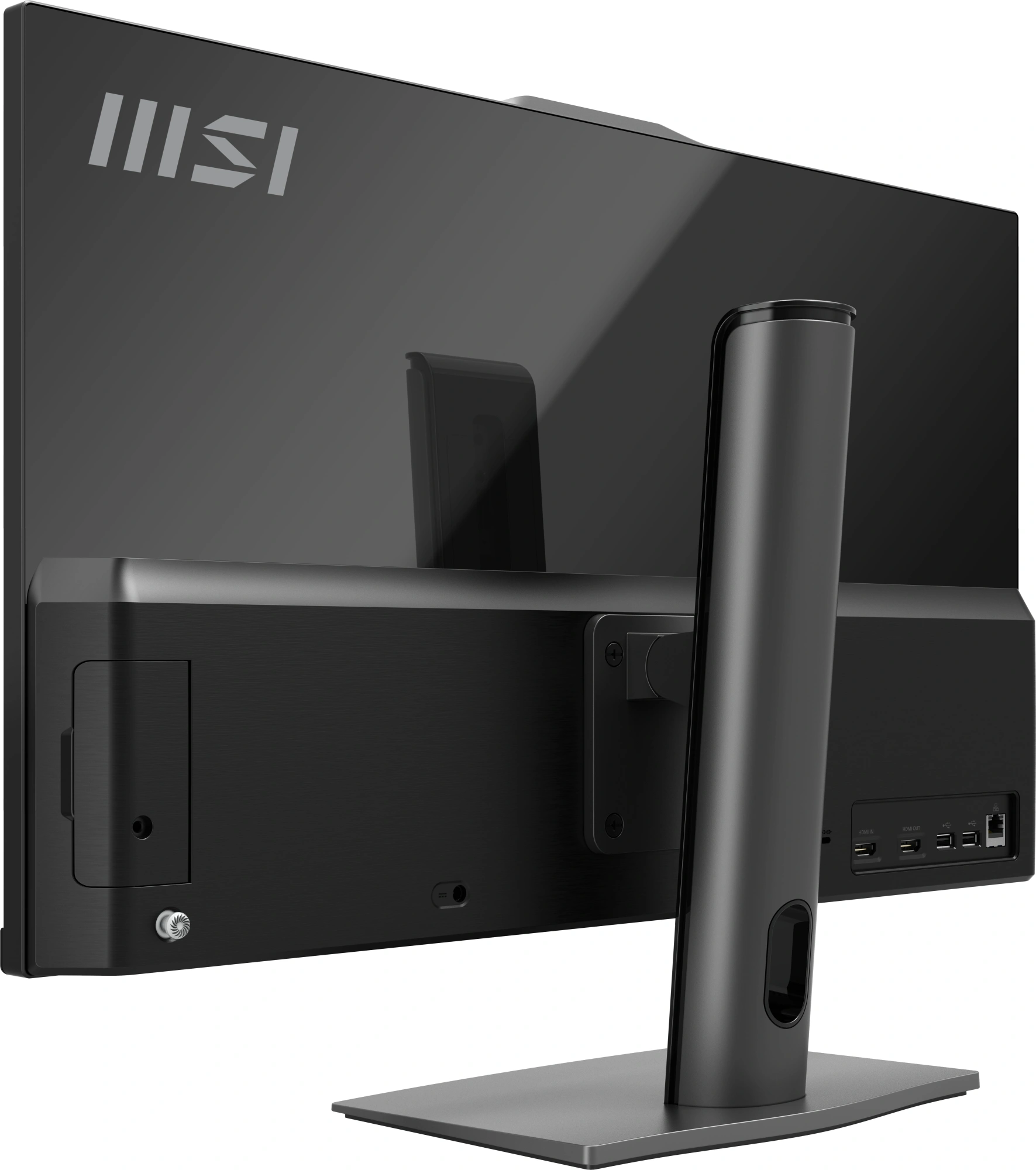 Моноблок MSI Modern AM242P 1M-1027XRU 23.8" Full HD Core 7 150U (1.8) 16Gb SSD512Gb Graphics без ОС GbitEth WiFi BT 120W клавиатура мышь Cam черный 1920x1080