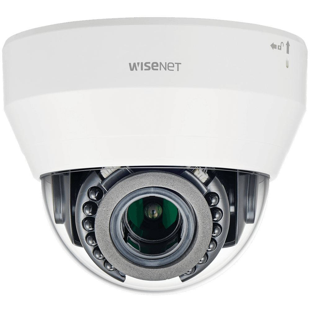 IP камера Wisenet LND-6070R - 2 МПк, купольная, внутренняя, объектив ВФ 3.2 ~ 10 мм