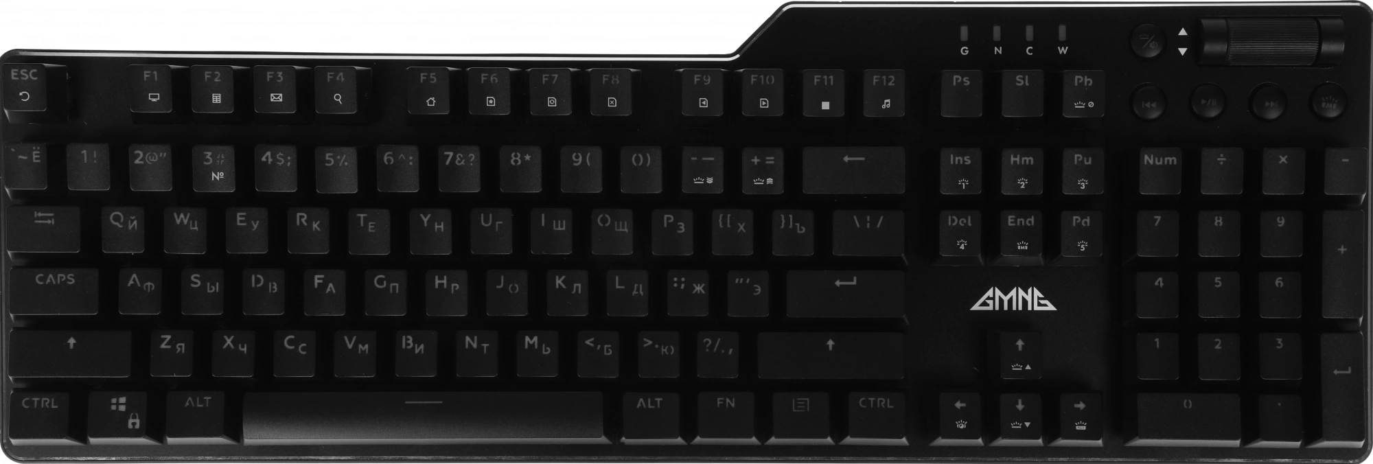 Клавиатура GMNG GG-KB765XP механическая черный USB Multimedia for gamer LED (1901096)