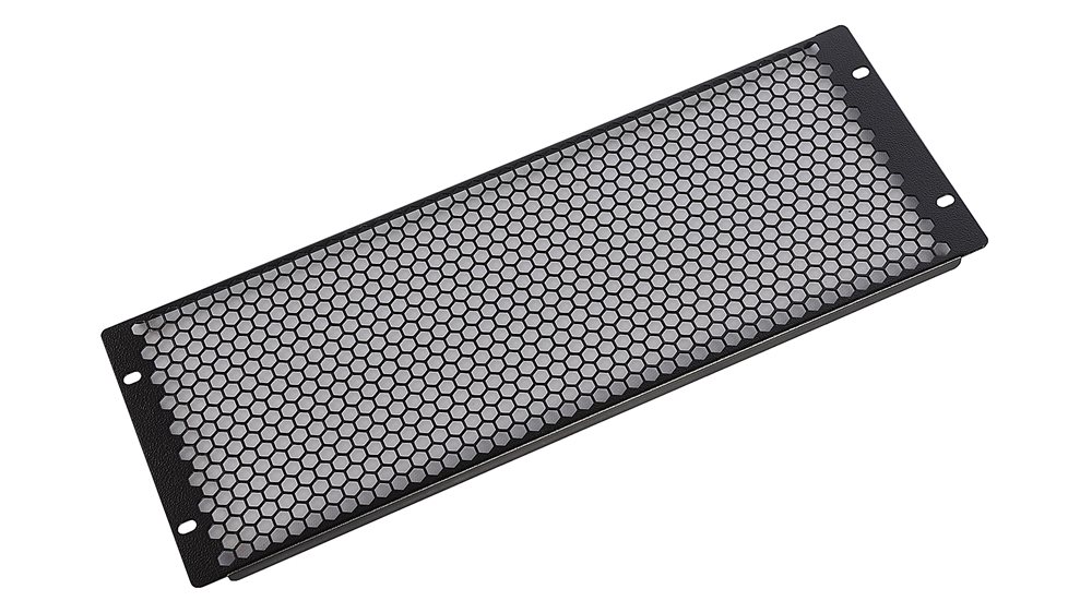 ФП-4.4-9005 - Фальшпанель в шкаф 19" 4U перфорированная, цвет черный ЦМО