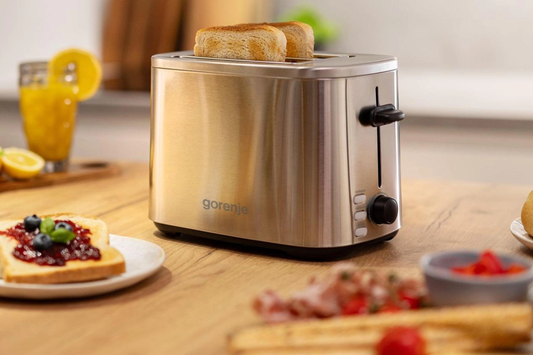 Тостер Gorenje T800DS 850Вт нержавеющая сталь