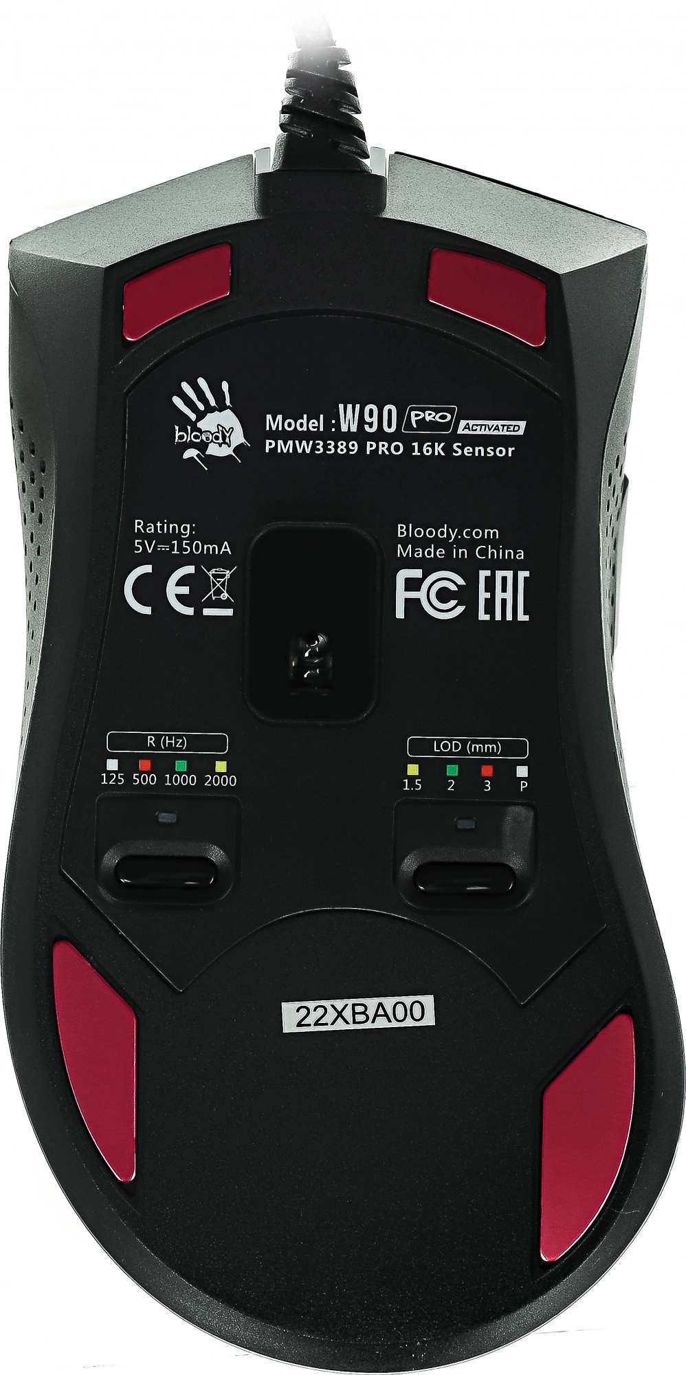 Мышь A4Tech Bloody W90 Pro черный оптическая 16000dpi USB 10but