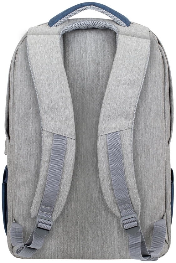 Рюкзак для ноутбука 17.3" Riva 7567 серый/темно-синий полиэстер (7567 GREY/DARK BLUE)