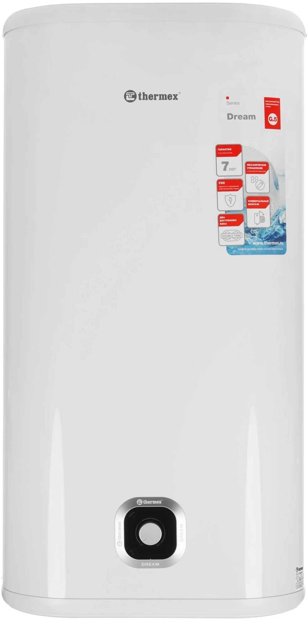 Водонагреватель Thermex Dream 80 2кВт 80л электрический настенный/белый