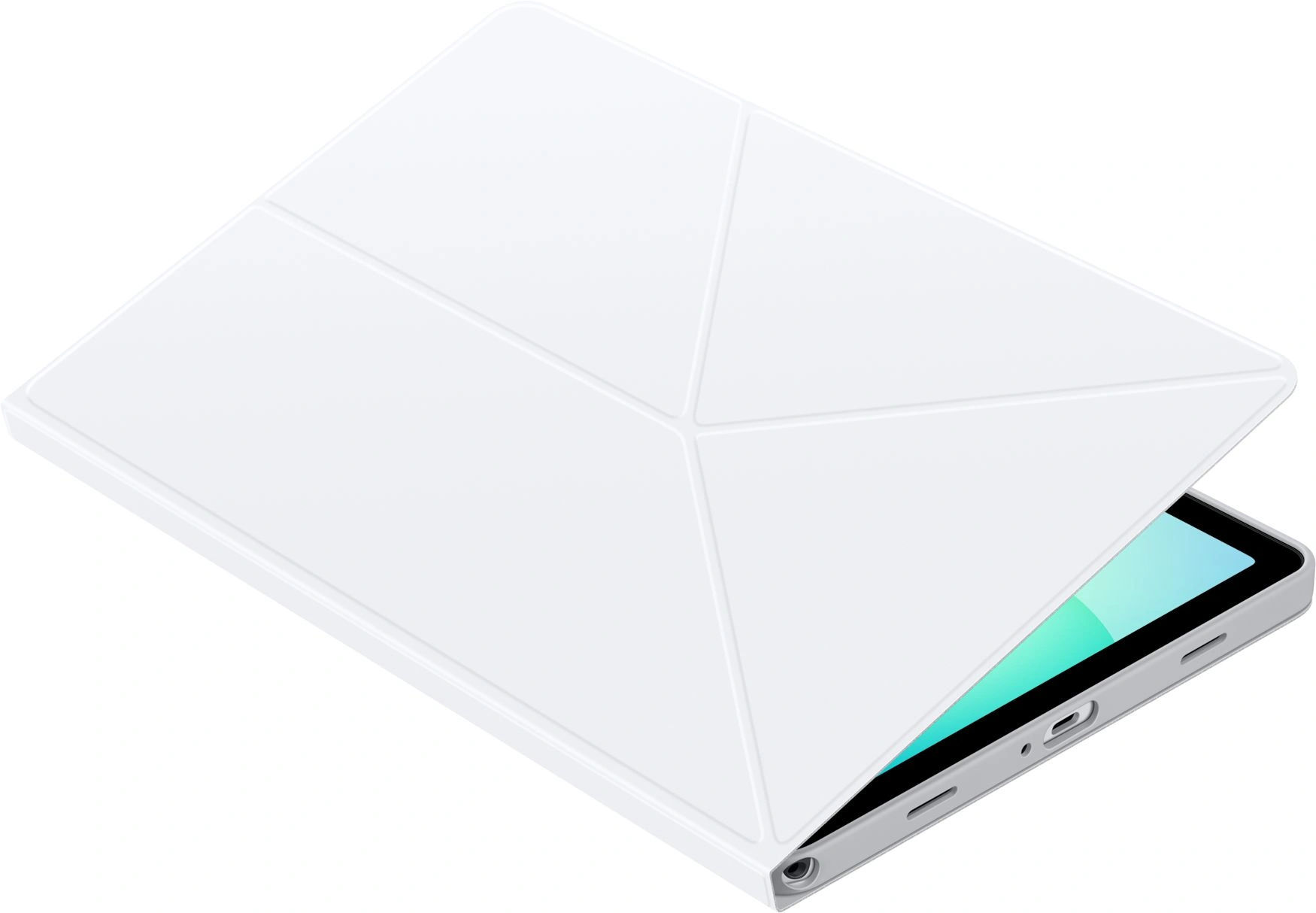 Чехол Samsung для Samsung Galaxy Tab A11+ Book Cover поликарбонат/полиуретан белый (EF-BX230PWEGRU)