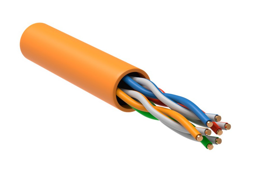 LC1-C5E04-127-T-R - ITK Витая пара U/UTP 5E 4х2х24AWG LSZH оранжевый (305м) РФ/Т