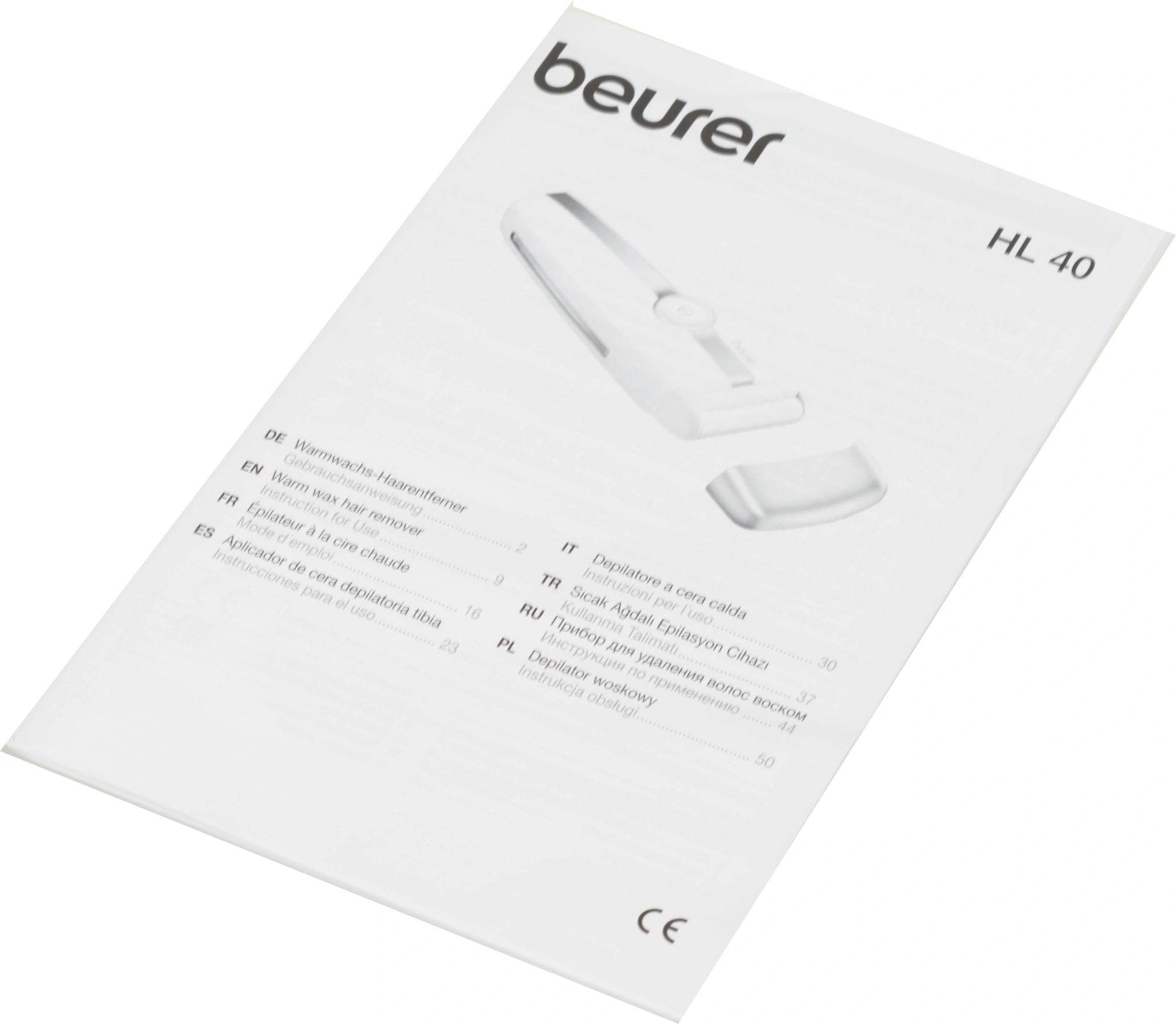 Прибор удал.вол. Beurer HL40 белый/золотистый (577.00)