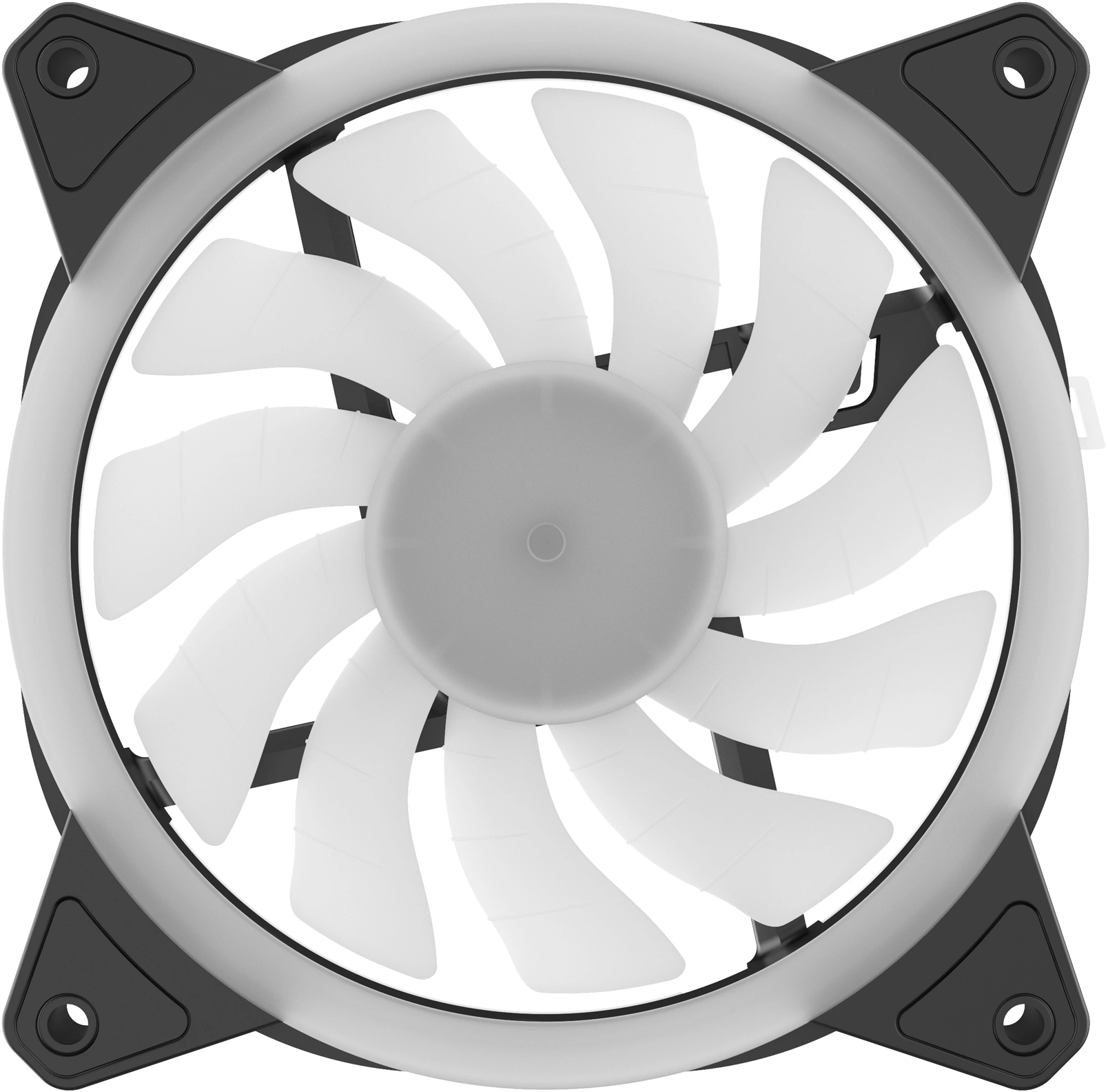 Вентилятор для корпуса GMNG GG-CF120ARGB2-PWMBK ARGB 120х120x25 черный 4-pin 26дБ Ret