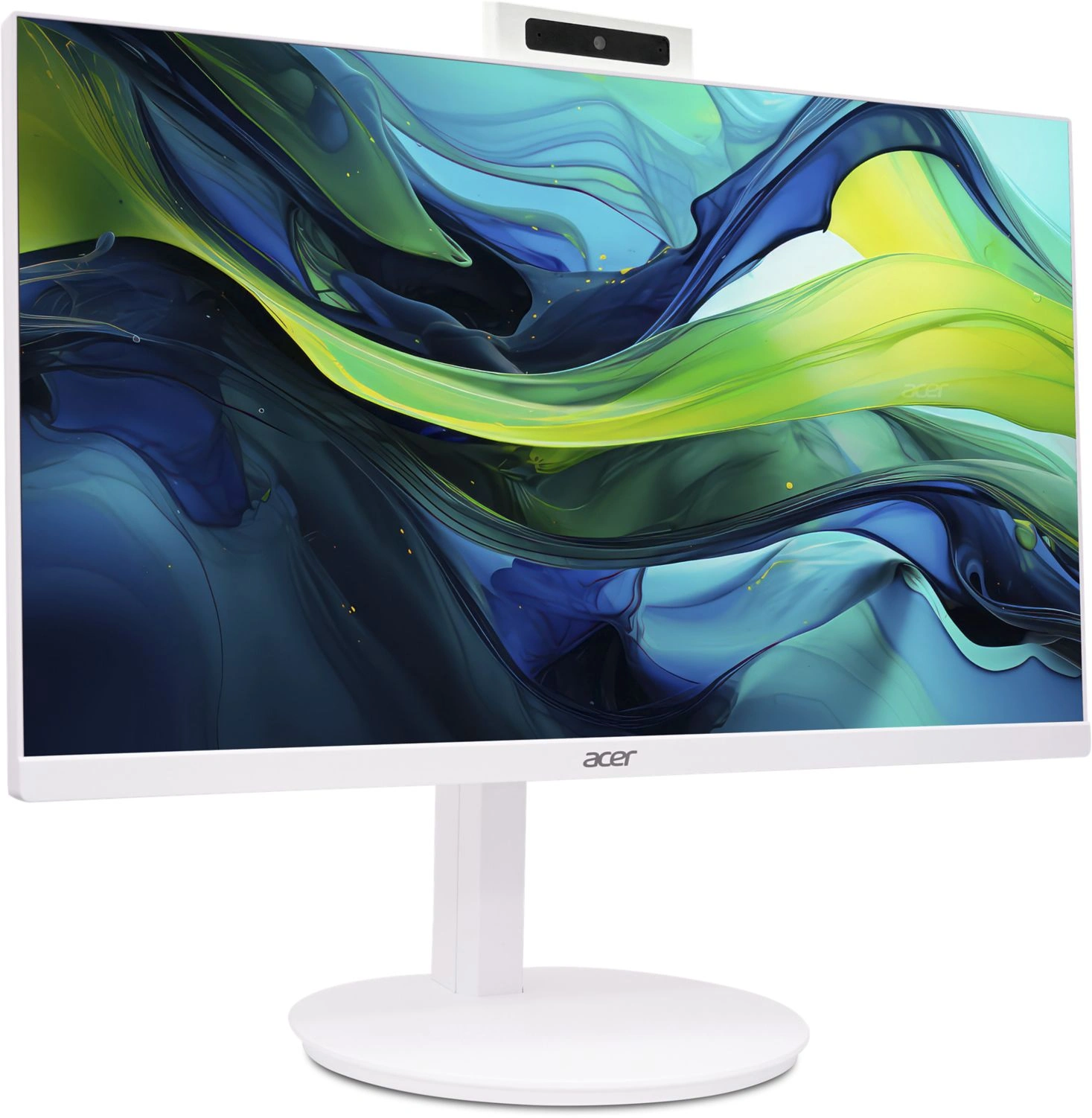 Моноблок Acer Aspire C24A-GRPL 23.8" Full HD Core 5 120U (1.4) 16Gb SSD512Gb Graphics CR Windows 11 Home GbitEth WiFi BT 90W клавиатура мышь Cam белый 1920x1080