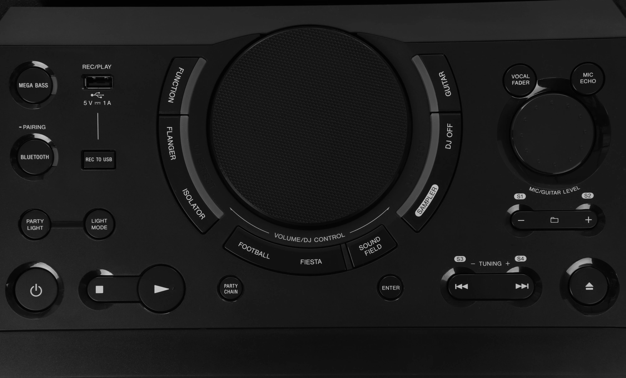 Минисистема Sony Shake-X10 черный 1200Вт CD CDRW DVD DVDRW FM USB BT