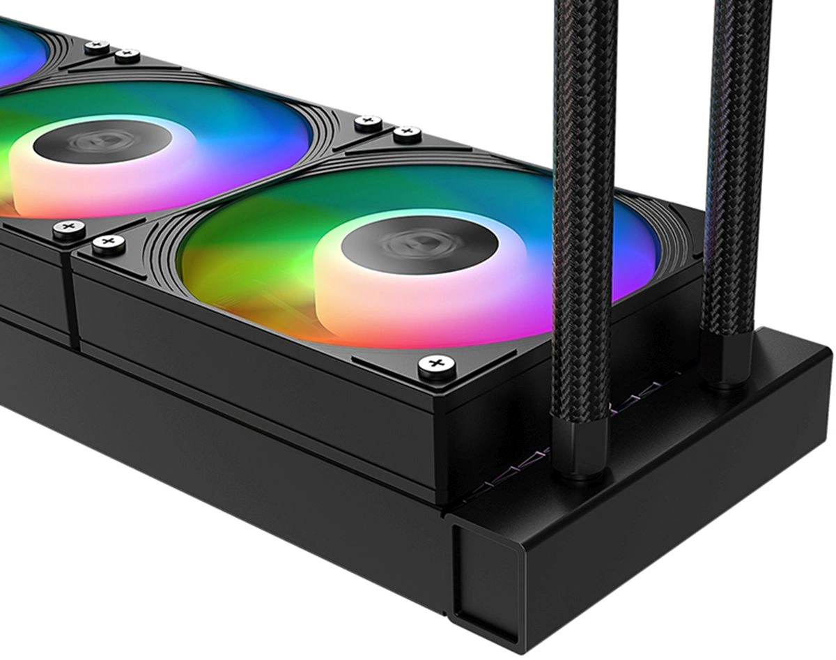 Система водяного охлаждения ID-Cooling Dashflow 360 XT Pro ARGB Soc-AM5/AM4/1200/1700/1851 черный 4-pin 32.5dB Al 350W Ret