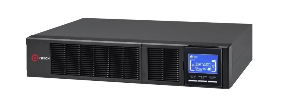 QPS-OLS-RT-1000-29HR - Источник бесперебойного питания QTECH Online 1000ВА/1000Вт, серия Horizon OLS, Rack Tower, 2U, 2х9Ач