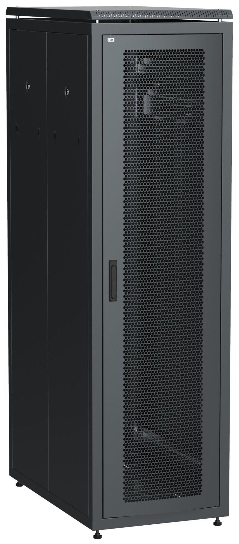 LN05-42U61-PP - ITK LINEA N Шкаф сетевой 19" 42U 600х1000мм перфорированные двери черный