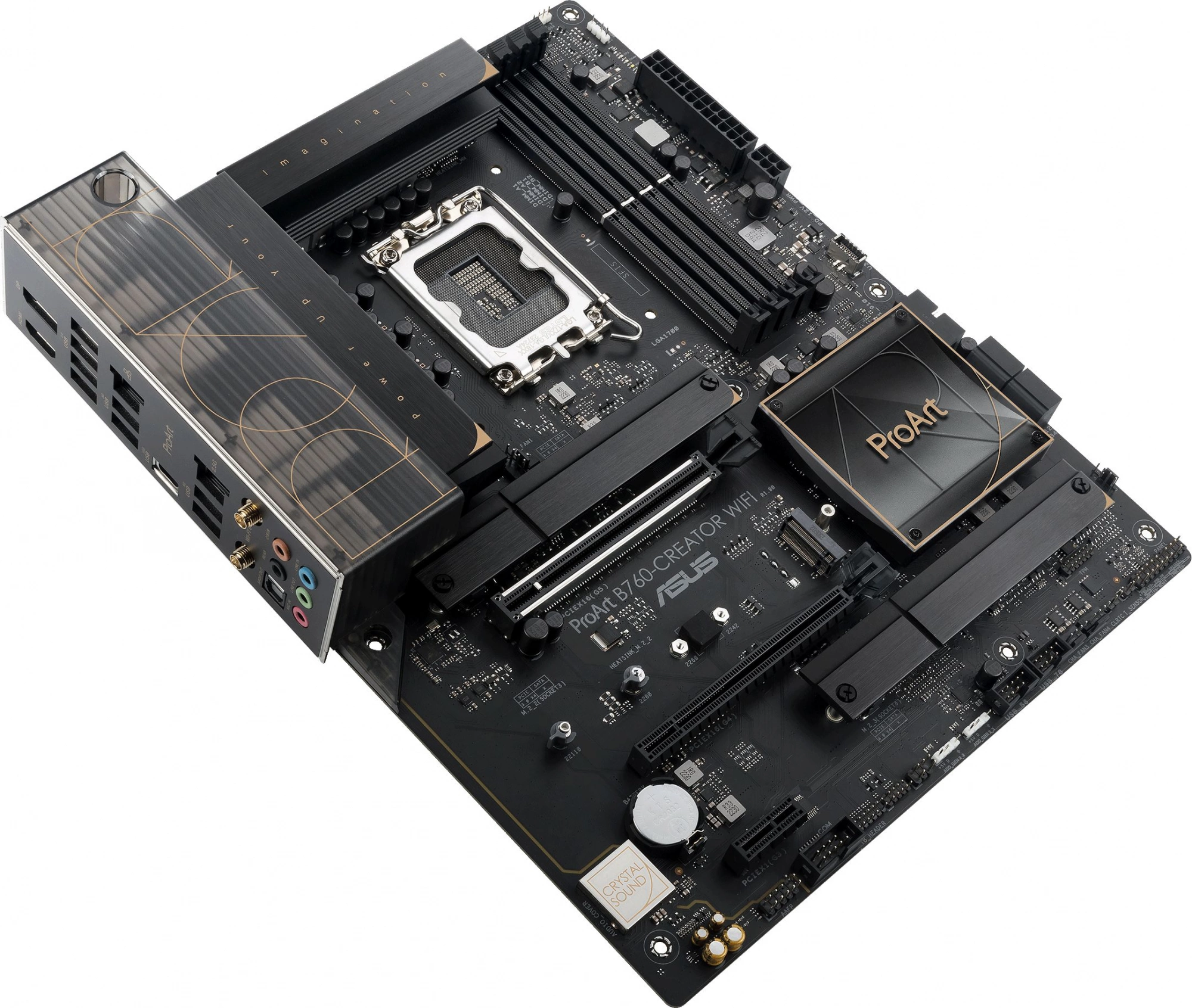Материнская плата Asus PROART B760-CREATOR WIFI Soc-1700 Intel B760 4xDDR5 ATX AC`97 8ch(7.1) 1 x 2.5Gigabit + Gigabit Ethernet RAID+HDMI+DP