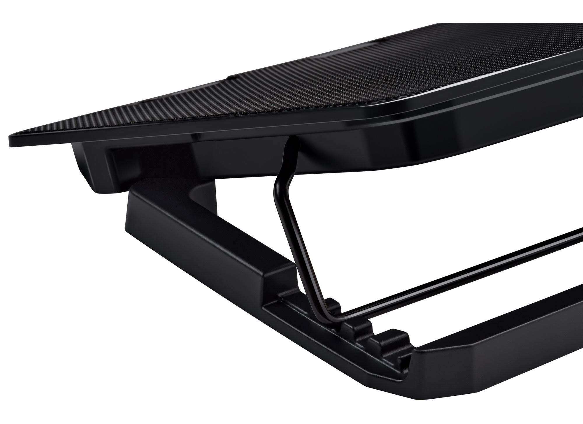 Подставка для ноутбука Buro BU-LCP156-B214H 15.6" 355x255x30мм 2xUSB 2x 140ммFAN 900г металлическая сетка/пластик черный