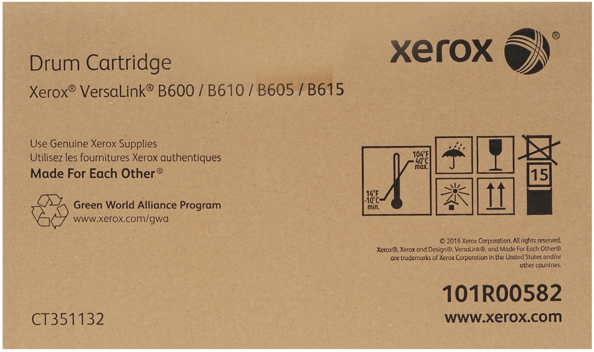 Блок фотобарабана Xerox 101R00582 для VersaLink B600/B605/B610/B615 60K Xerox