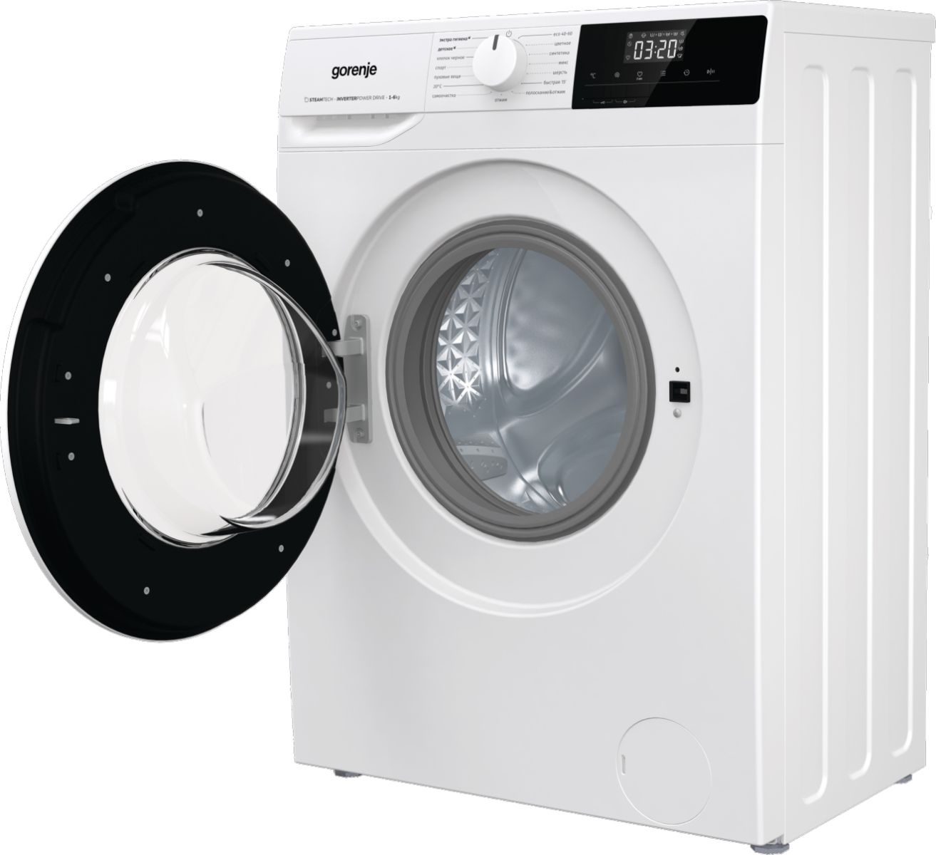 Стиральная машина Gorenje W1NHPI60SCS класс: A загр.фронтальная макс.:6кг белый инвертор