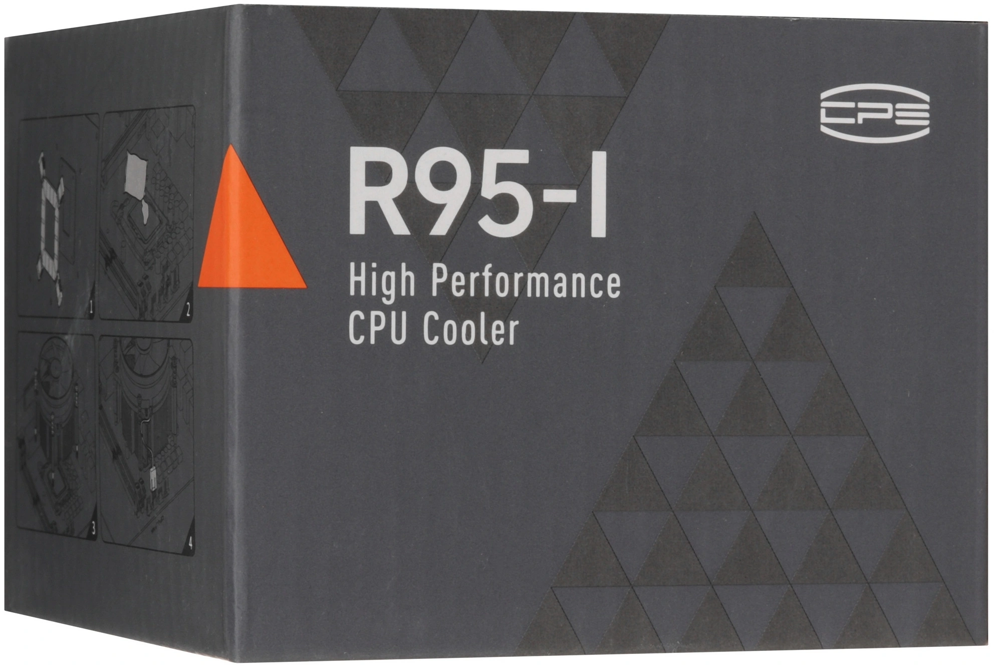 Устройство охлаждения(кулер) PcCooler R95-I Soc-1200/1700/1851 серебристый/черный 4-pin 31.2dB Al+Cu 95W 400gr Ret (R95-XXNIXX-GL)