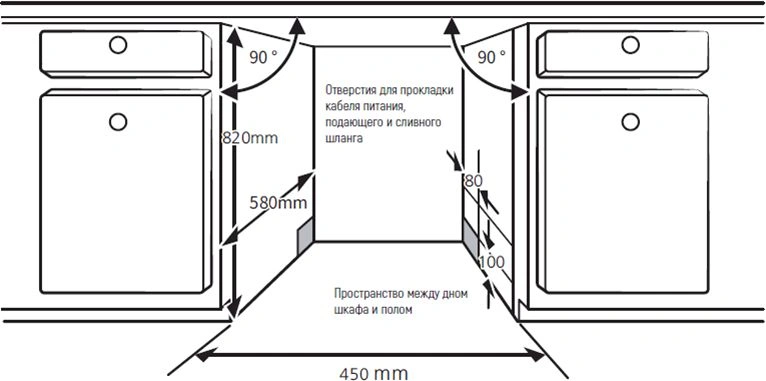 Посудомоечная машина встраив. Kuppersberg GSM 4573 2100Вт узкая
