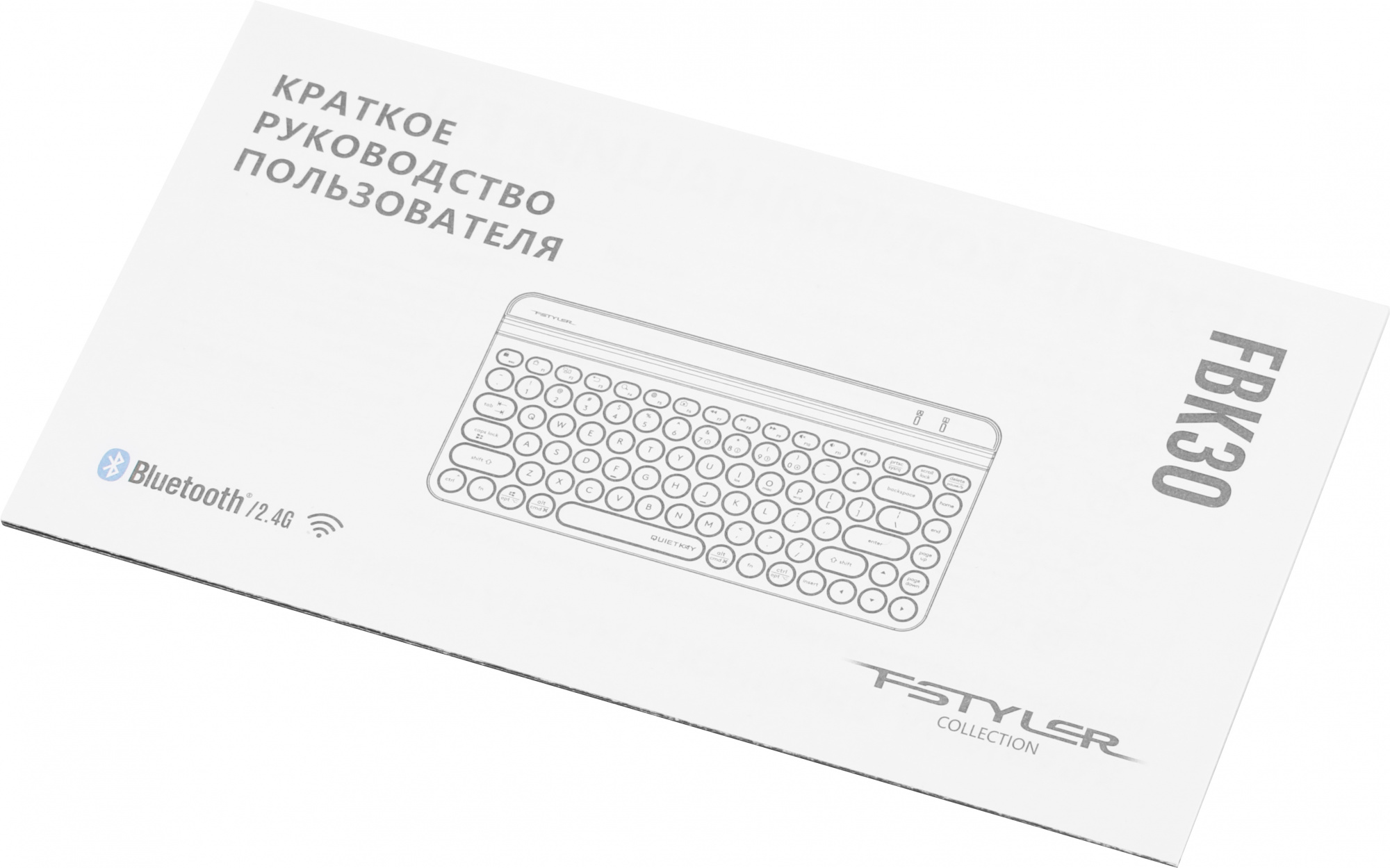 Клавиатура A4Tech FBK30 черный USB беспроводная BT/Radio slim Multimedia (FBK30 BLACK)