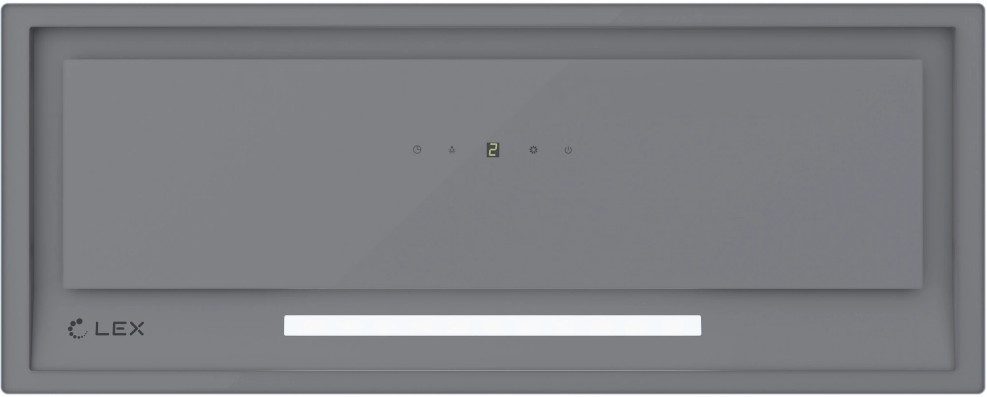 Вытяжка встраиваемая Lex Hyper 600 GS Inverter GR серый управление: сенсорное (1 мотор)